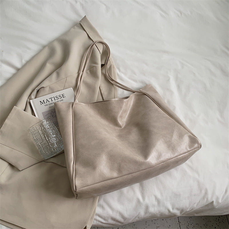 Women Fashionable Casual Large Capacity PU Tote Bag