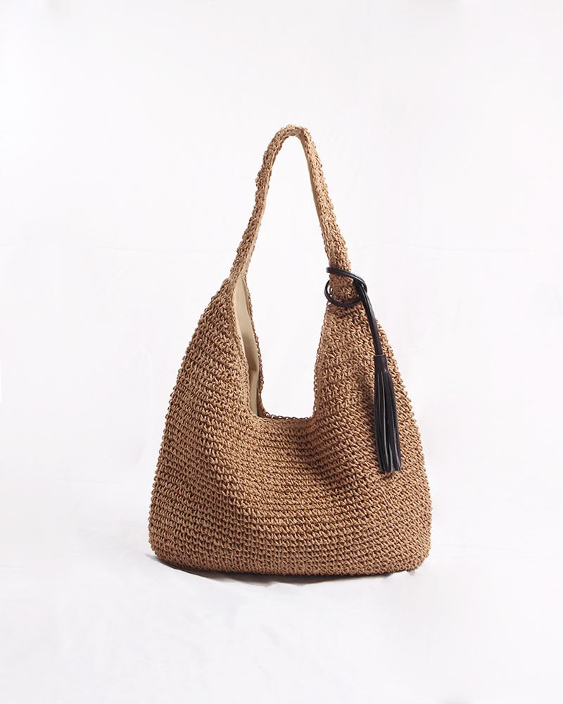 Fashion Summer Large Capacity Straw Woven Shoulder Bag