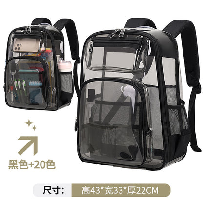 Fashion Waterproof Large Capacity Clear Backpack