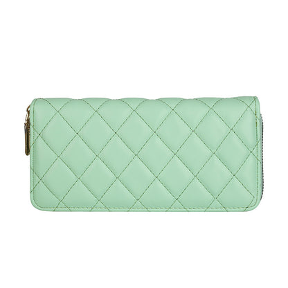 Women'S Fashion Diamond Embroidery Line Mid-Length Dinner Coin Purse