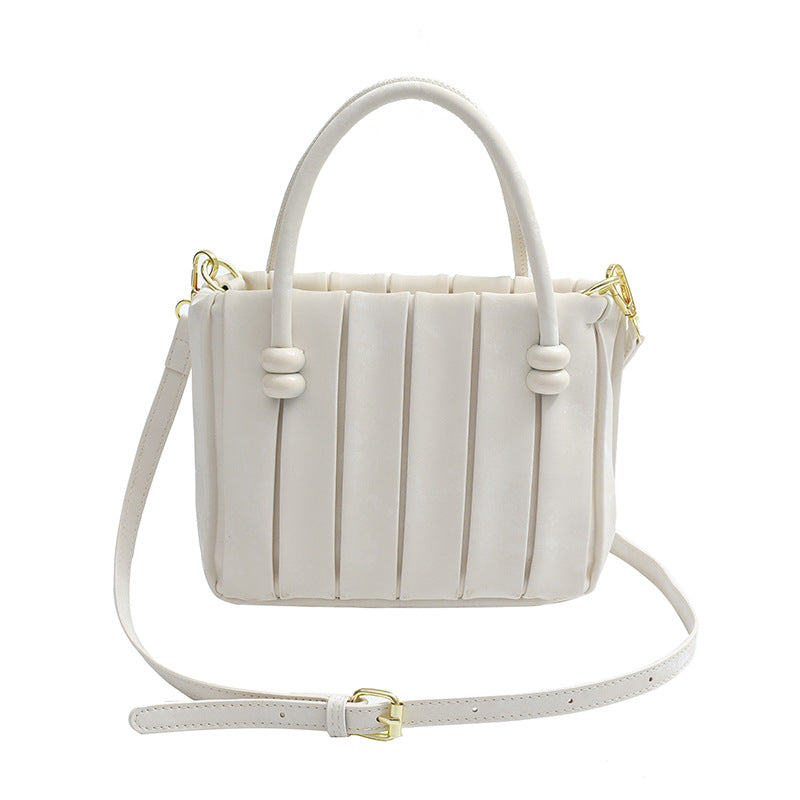 Sac à main plissé simple de couleur unie 