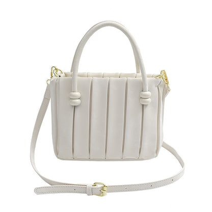 Sac à main plissé simple de couleur unie 