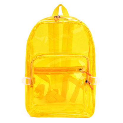 Women Fashion Clear PVC Large Capacity Backpack
