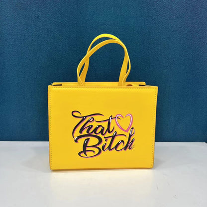 Women Bag Fashion Commuter Letter Tote Handbag