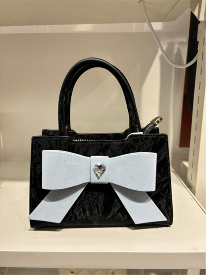 Women Fashion Bow Square Hand Shoulder Bag