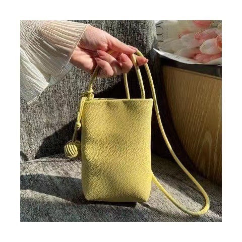 Mini sac à bandoulière simple de couleur unie 