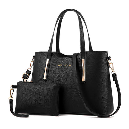 Women Fashion Casual Large-Capasity Handbag Two-Piece Set