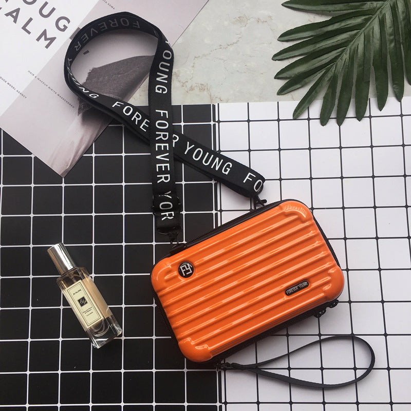 Women Fashion Solid Color Square Zipper Crossbody Bag