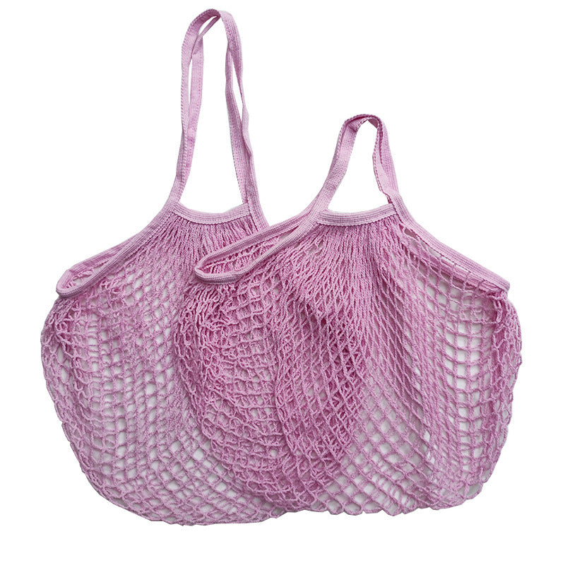 Sac de courses tissé de grande capacité pour fruits et légumes de cuisine, sac en filet creux portable 