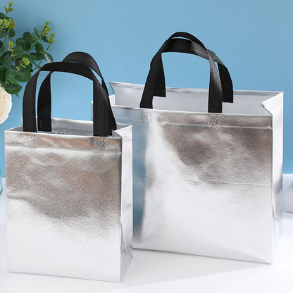 Laser Non-Woven Fabric Bag Coated With Aluminum Shopping Packaging Bag