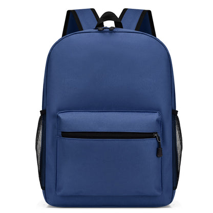 Simple Solid Color Large Capacity Backpack