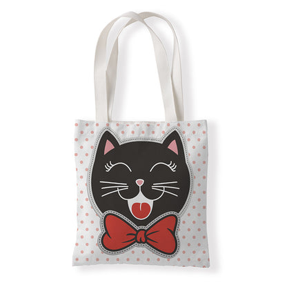 Women Fashion Horror Graphic Printed Canvas Tote Bag