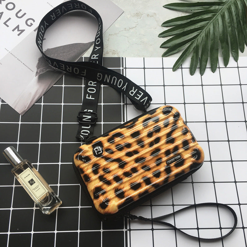 Women Fashion Solid Color Square Zipper Crossbody Bag