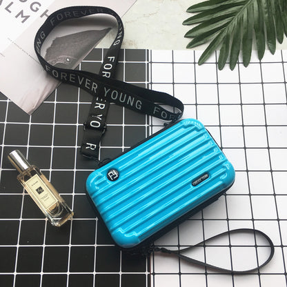 Women Fashion Solid Color Square Zipper Crossbody Bag