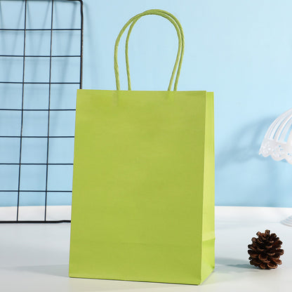 Rectangular Candy Color Kraft Paper Storage Packaging Bag Garment Accessories
