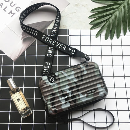 Women Fashion Solid Color Square Zipper Crossbody Bag