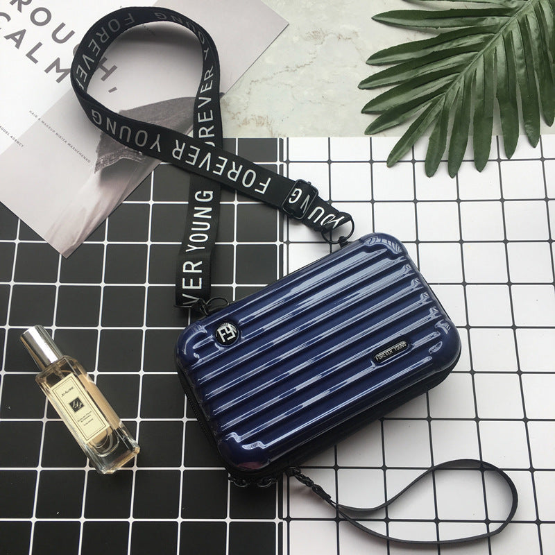 Women Fashion Solid Color Square Zipper Crossbody Bag