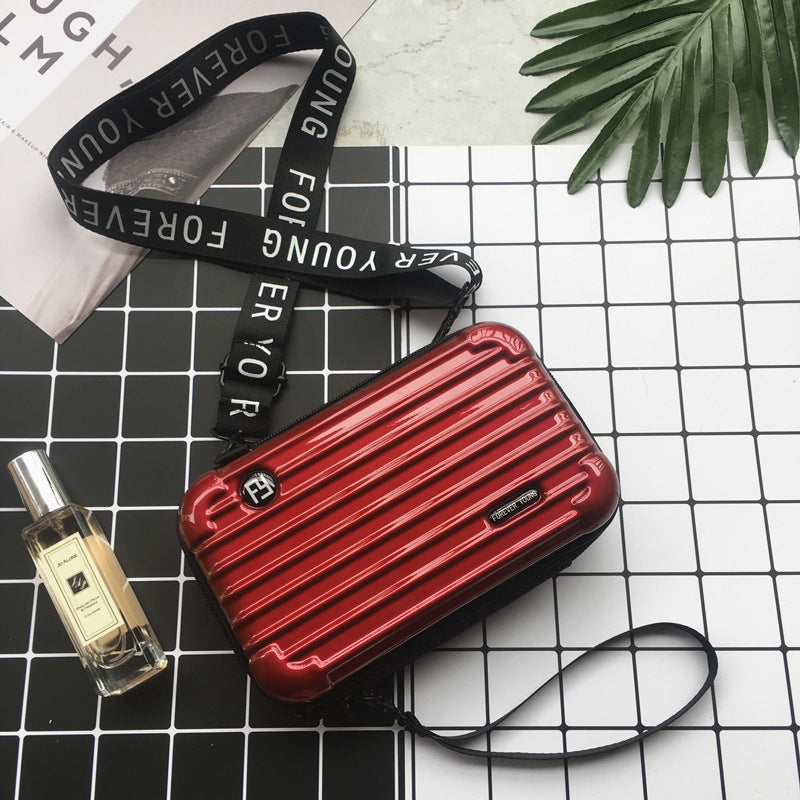 Women Fashion Solid Color Square Zipper Crossbody Bag