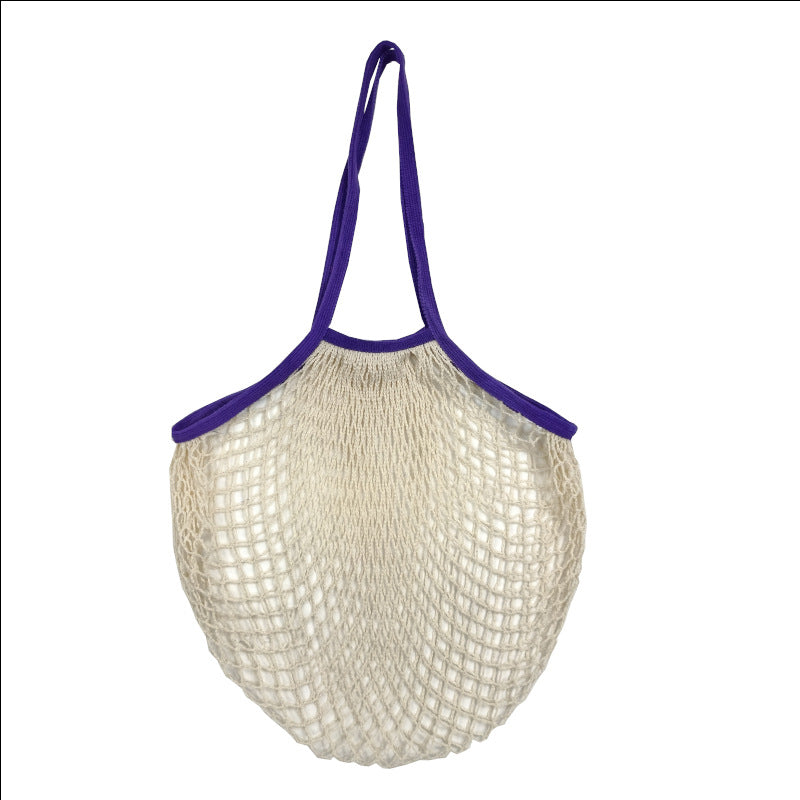 Sac de courses tissé de grande capacité pour fruits et légumes de cuisine, sac en filet creux portable 