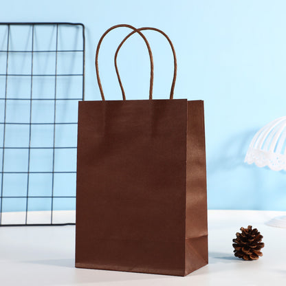 Rectangular Candy Color Kraft Paper Storage Packaging Bag Garment Accessories