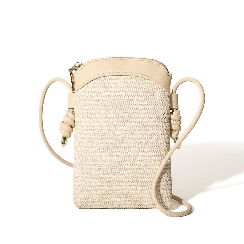 Women Sweet Cute Mini Vertical Zipper Crossbody Bag