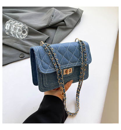 Sac bandoulière en denim simple et tendance 