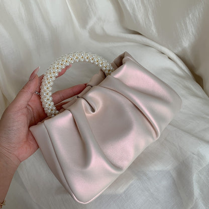 Sac à bandoulière tendance pour femme avec poignée en perles 