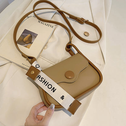 Women Fashion Vintage Flap PU Crossbody Bag