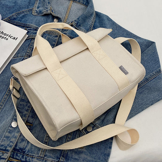 Women Fashion Casual Large Capacity Canvas Handbag
