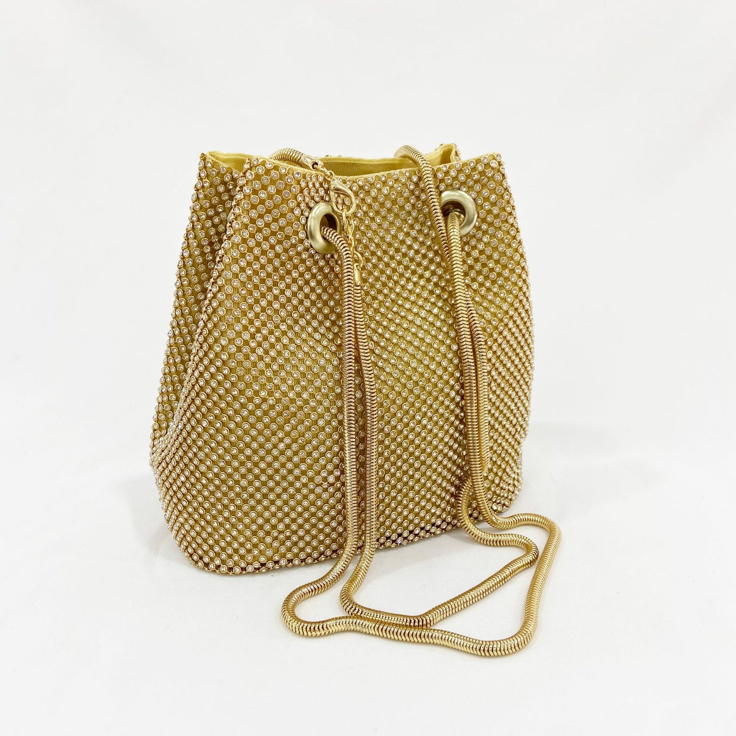 Sac seau décontracté à strass pour femme 