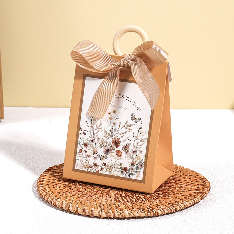 Sac d'emballage cadeau de bonbons de mariage simple et créatif 