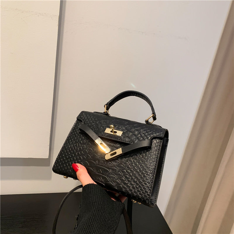 Fashion Solid Color Large Capacity Shoulder Bag