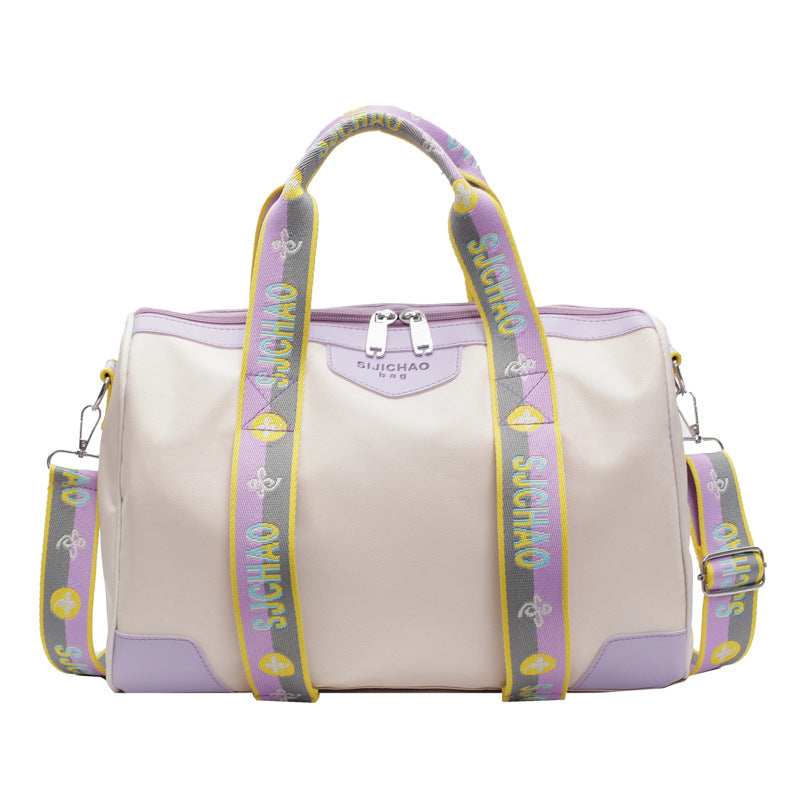 Women Fashion Casual Contrast Color Outdoor Sports Handbag