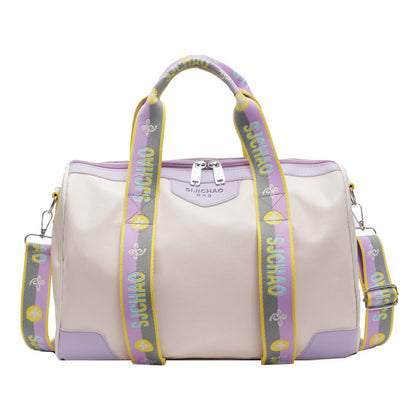 Women Fashion Casual Contrast Color Outdoor Sports Handbag