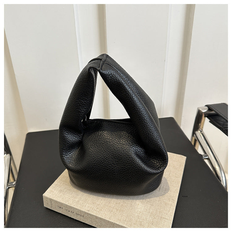 Fashionable Solid Color Shoulder Bag