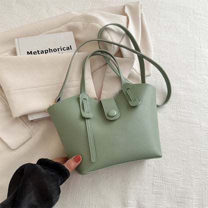 Women Casual Simple Solid Color Handbag