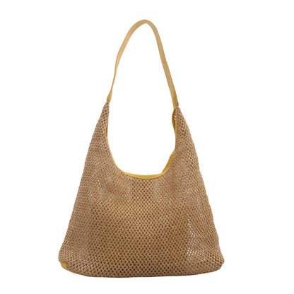 Women Vacation Summer Fashionable Straw Woven Shoulder Bag