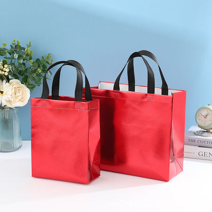 Laser Non-Woven Fabric Bag Coated With Aluminum Shopping Packaging Bag