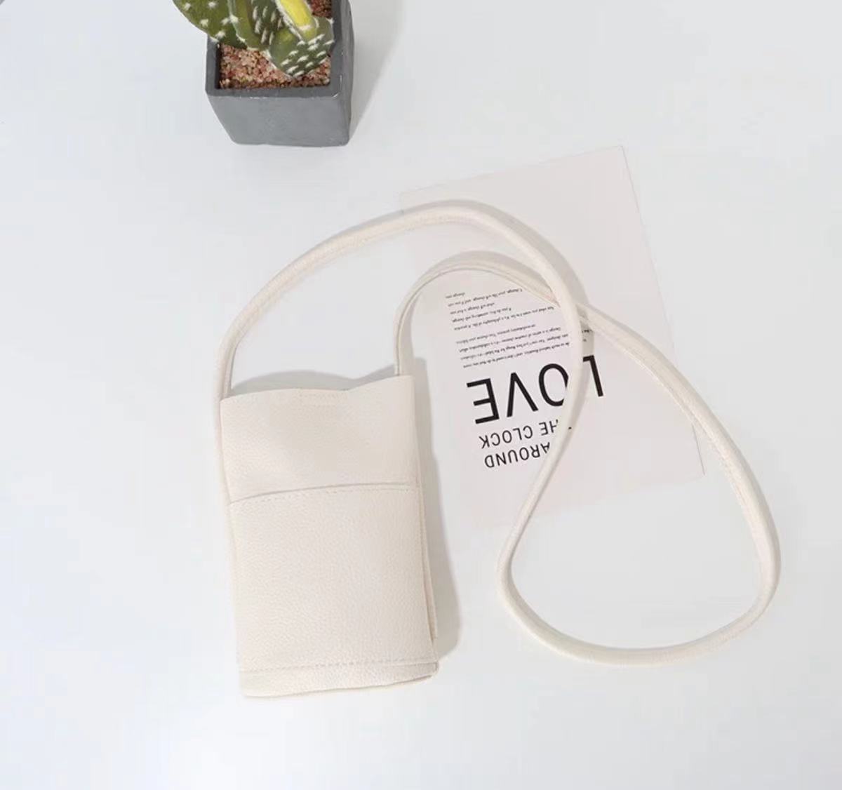 Sac à bandoulière vertical simple en PU pour femme