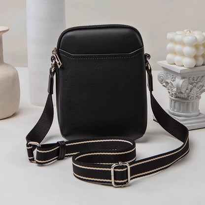 Women Casual Simple Solid Color Pu Soft Leather Crossbody Bag