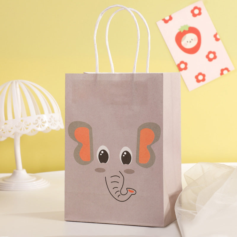 Sac de rangement et d'emballage pour vêtements et accessoires Motif animaux de dessin animé 