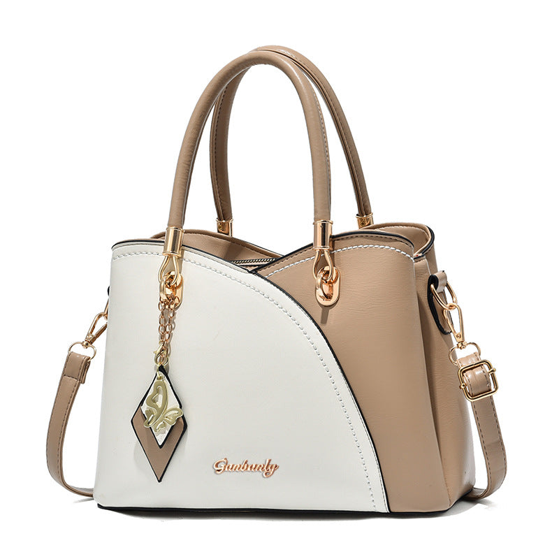 Sac à main carré de grande capacité avec pendentif papillon pour femme 