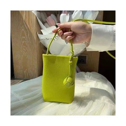 Mini sac à bandoulière simple de couleur unie 