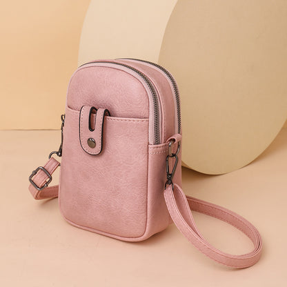 Mini sac à bandoulière simple de couleur unie