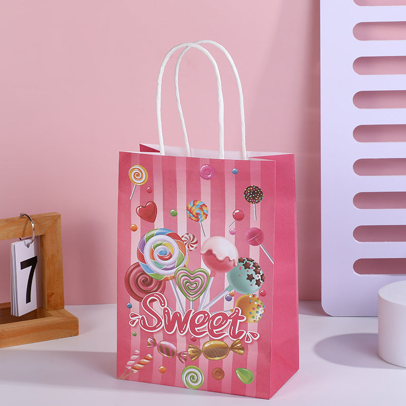 Sac de rangement et d'emballage à motif de ballons et bonbons de dessin animé, accessoires pour vêtements