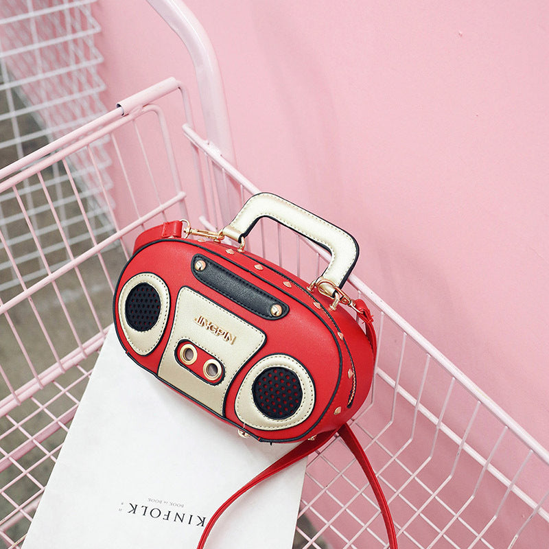 Women Fashion Cartoon Recorder Creative Shaped Crossbody Bag