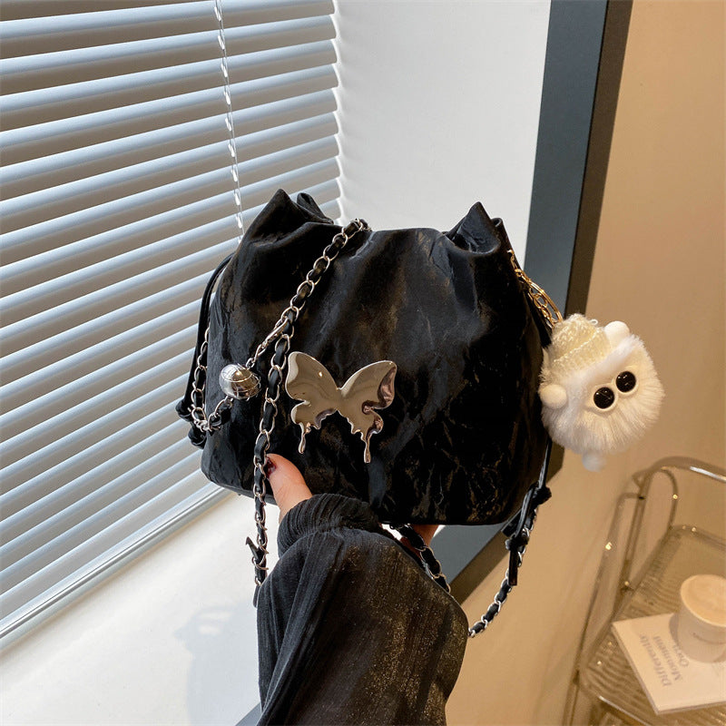 Women Fashion Elegant Butterfly Chain Pendant Crossbody Bag