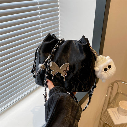 Women Fashion Elegant Butterfly Chain Pendant Crossbody Bag