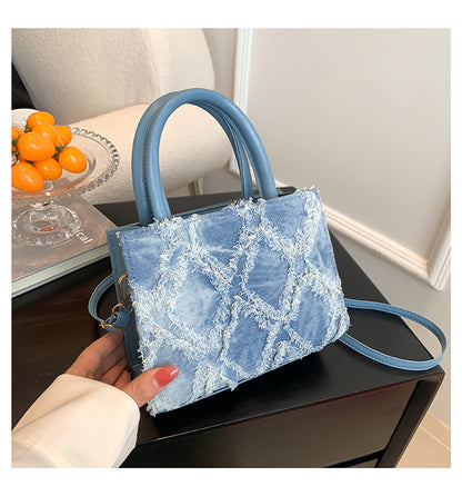 Women'S Fashion Large Capacity Denim Handbag