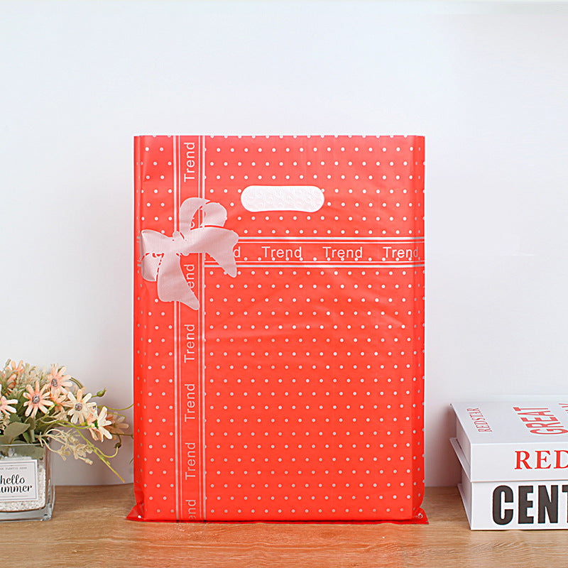 Fashion Cute Printed Plastic Shopping Gift Packaging Bag 50piece /Set